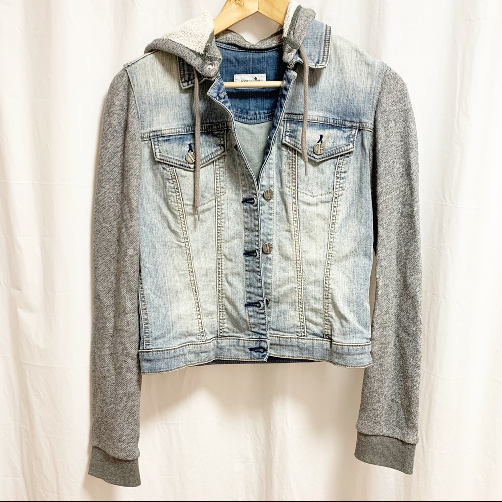 Bootlegger Denim Jacket Sweater Hoodie Small